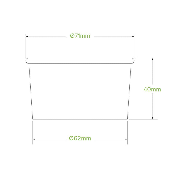 3oz/90mL Ice Cream BioCup - 1000pcs/Ctn - TEM IMPORTS™