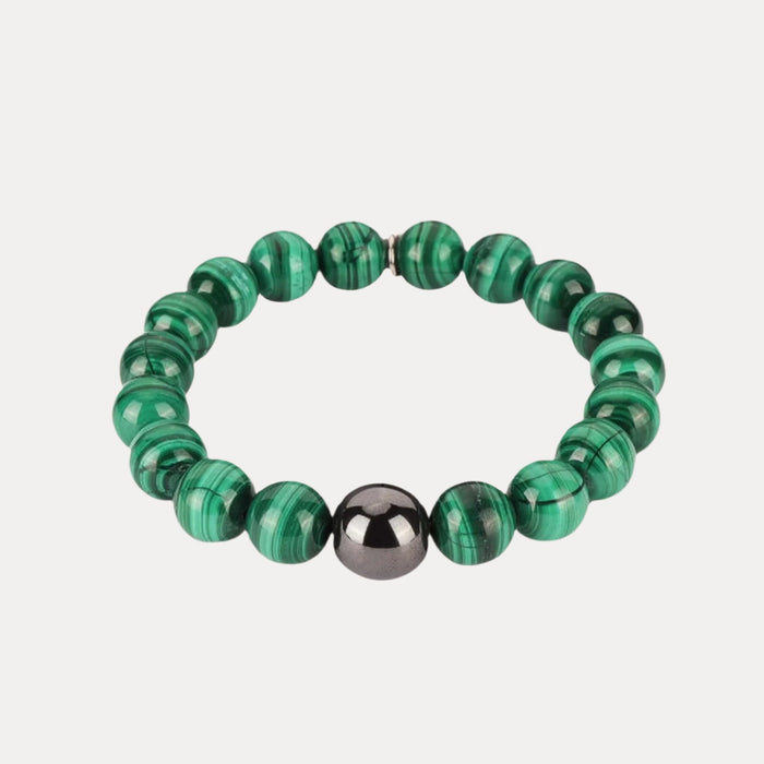 Bracelets for Men | Beaded Bracelet in Malachite | Mens Jewelry | BuDhaGirl