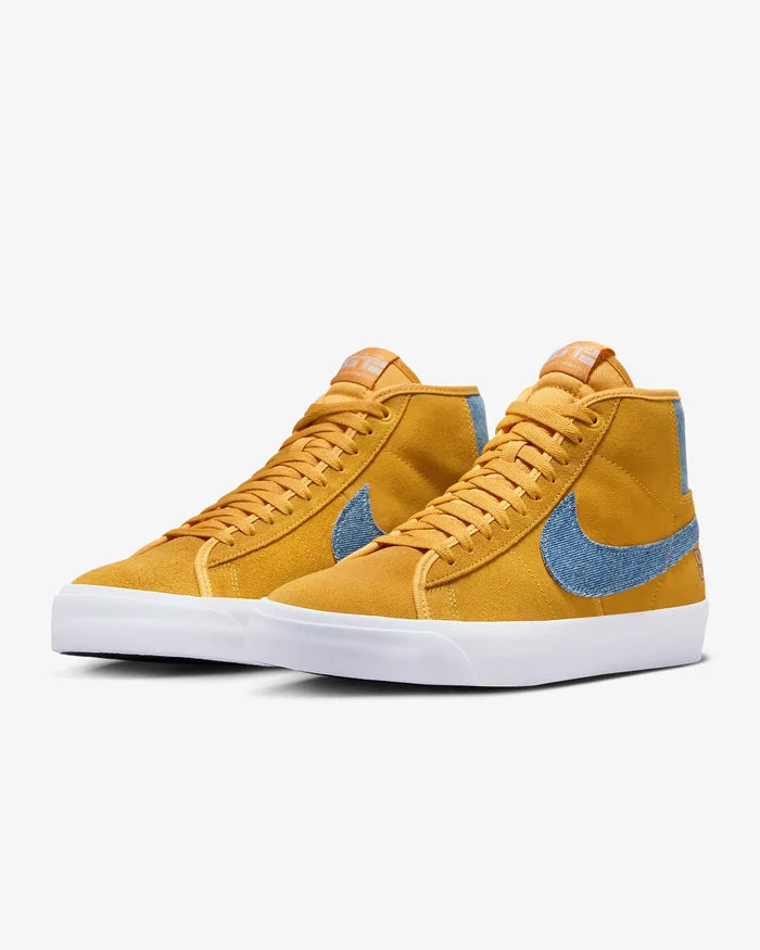 Nike Zoom Blazer Mid Pro GT yellow skate shoes men’s size 9