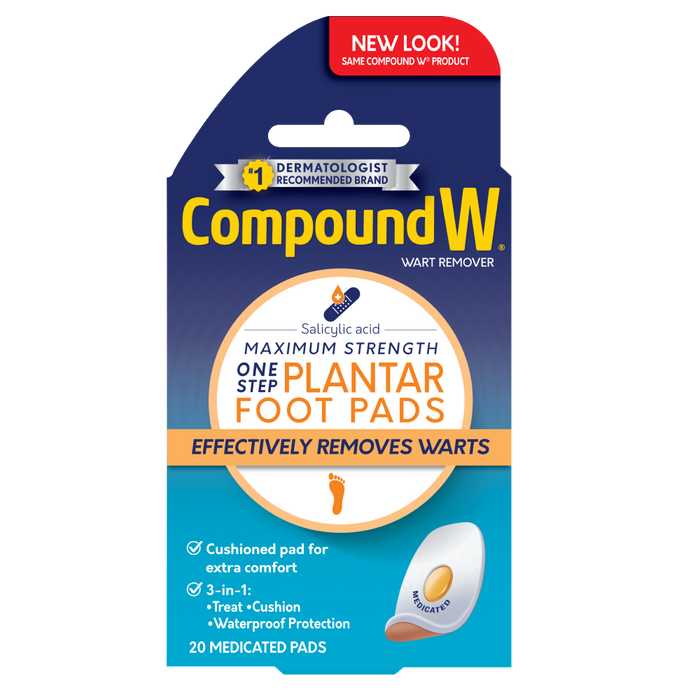 Compound W: One Step Pads for Plantar Warts