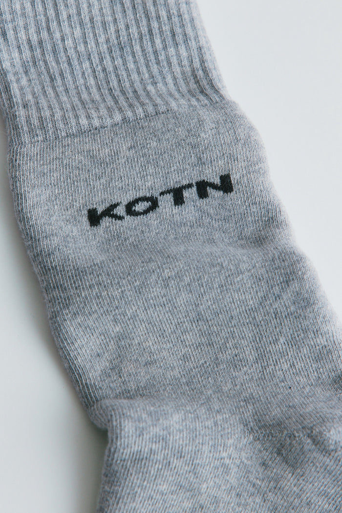 Crew Socks in Grey Mix