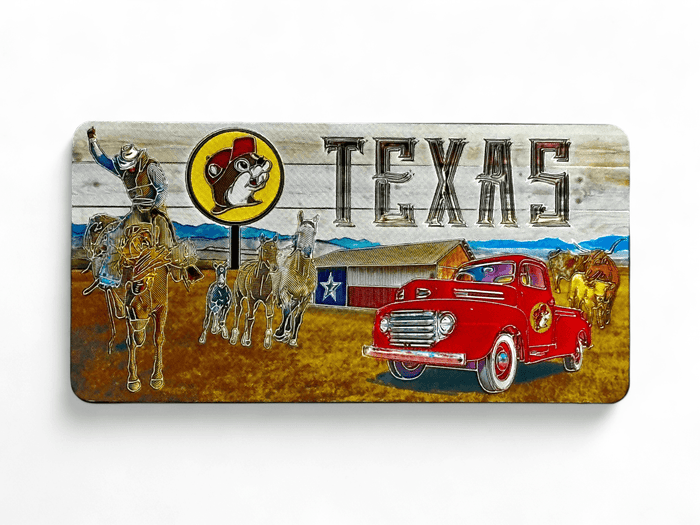 Double Sided Texas Magnet