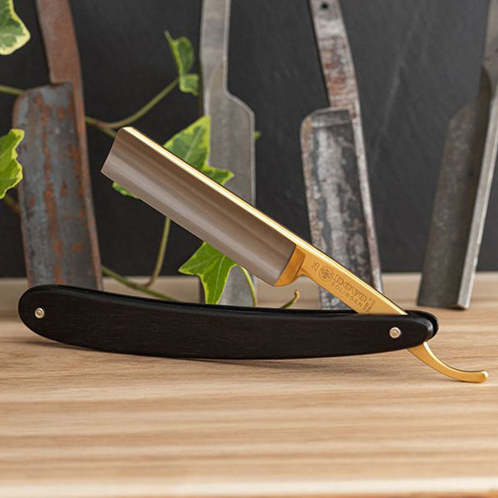 Dovo Apex Straight Razor 5/8" Ebony Handle Square Point.