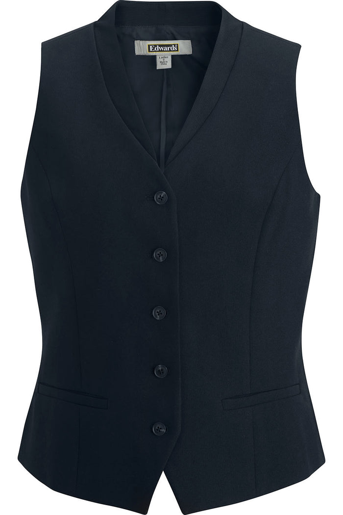 EDWARDS LADIES OTTOMAN TRIM VEST