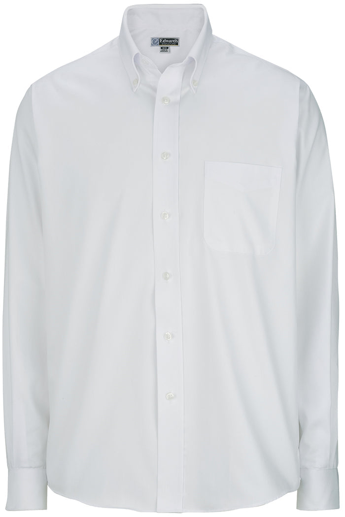 EDWARDS PINPOINT OXFORD LONG SLEEVE MENS SHIRT