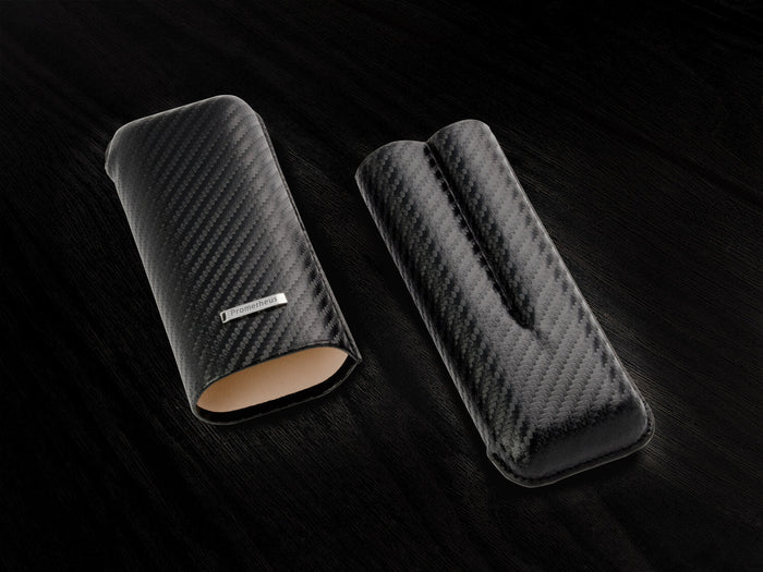 Prometheus Cigar Case Carbon Fiber - 2 Cigar Holder (C500CF)