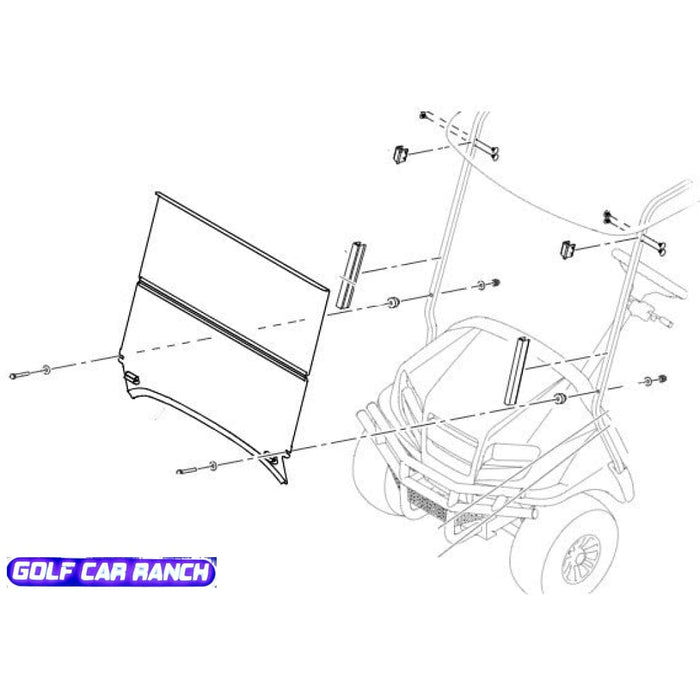 47579760001 Standard Tinted Windshield Kit WINDSHIELD - CC OEM