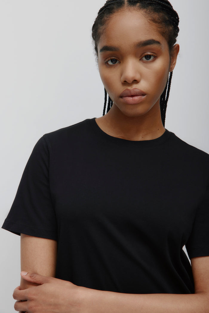 Women's Essential Crew in Black