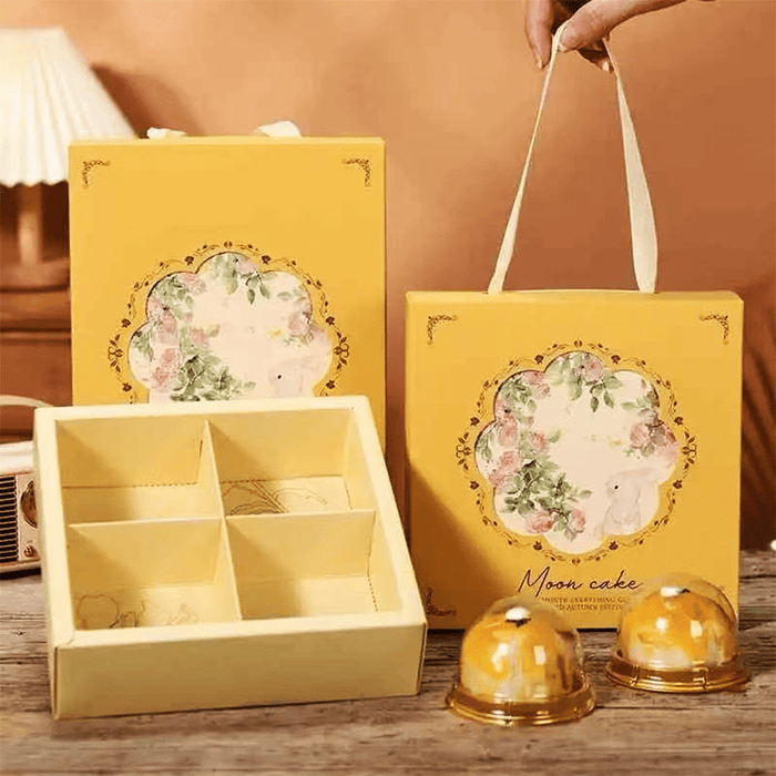 4 Compartment Gift Box with Carry Handle- Pack of 25 - TEM IMPORTS™