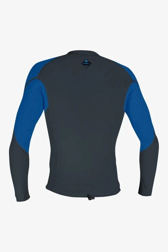O'Neill Hyperfreak 1.5mm long sleeve wetsuit top, black men’s neoprene jacket size L