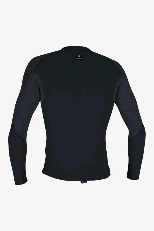 O'Neill Hyperfreak 1.5mm long sleeve wetsuit top, black men’s neoprene jacket size XL