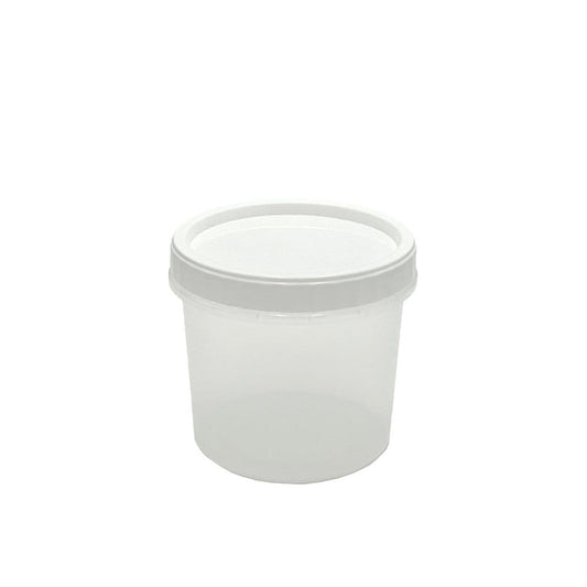 700mL Screw White Twist Top Round Container Set - TEM IMPORTS™