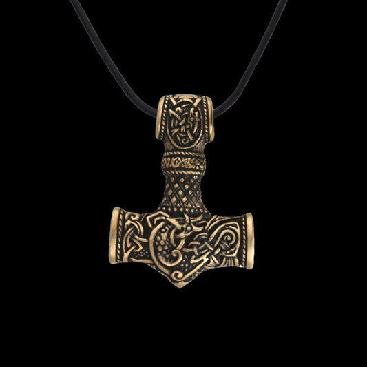vkngjewelry Pendant Bronze Amulet Thor Hammer