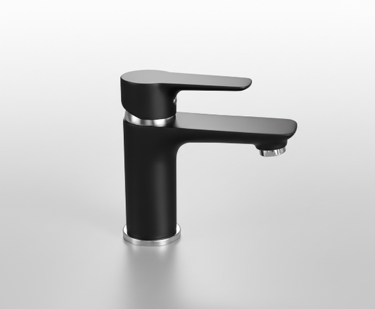 Aquatica Goccia Black Basin Mixer All Pressure