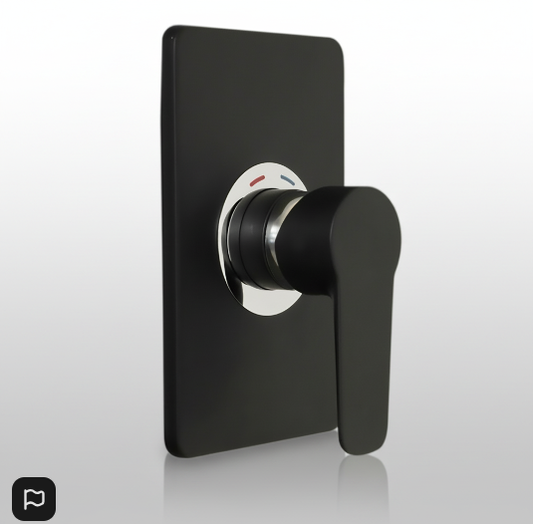 Aquatica Goccia Black Shower Mixer All Pressure