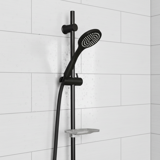 Aquatica Goccia Black Single Spray Handshower Set