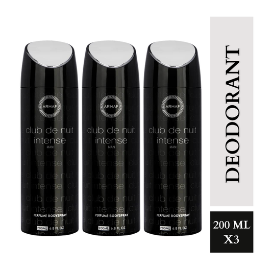 Armaf Club De Nuit Intense Man Deodorants for Men - 200ML Each (Pack of 3)