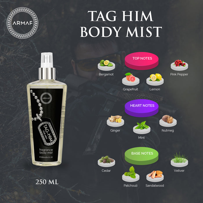 Armaf Tag Him Body Mist 250ML