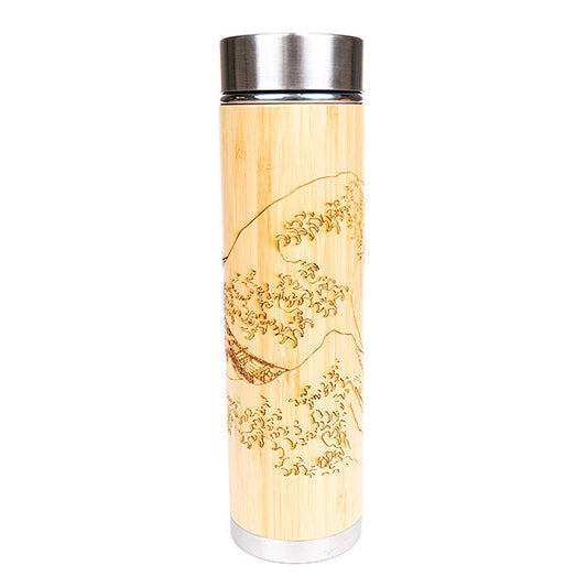 Bamboo Tea Bottle Great Wave off Kanagawa - 400ml