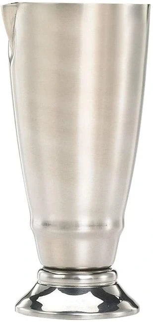 Barfly Jigger with Spout 2oz Shown on while silo background.