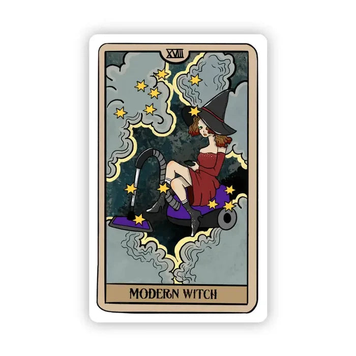 Big Moods 'Modern Witch' Tarot Card Vinyl Sticker