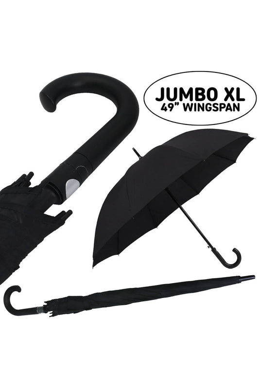 Black Umbrella - Extra Wide 8-Panel