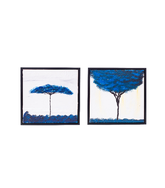 Blooming Blue Art Set Paintings