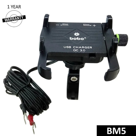 BOBO Bike Phone Holder with USB Port
BOBO Charging Phone Mount for Motorcycles