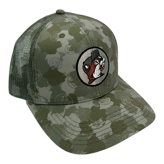 Buc-ee’s Green Camo Snapback Hat