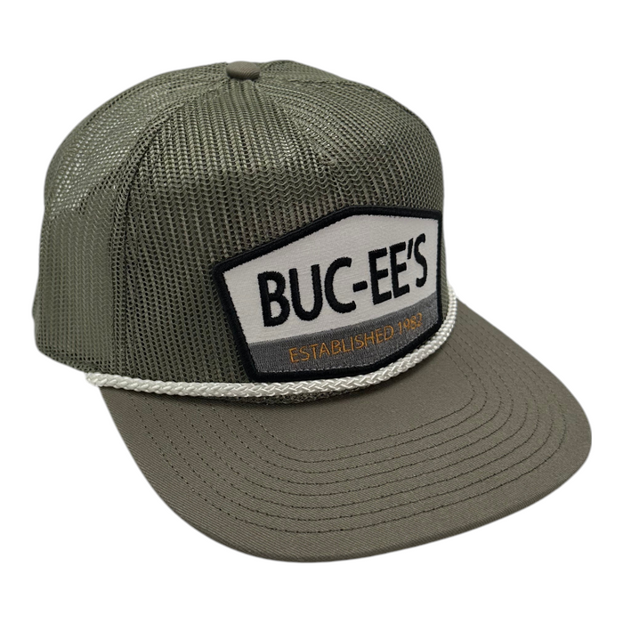 Buc-ee’s Snapback Rope Hat - Army Green