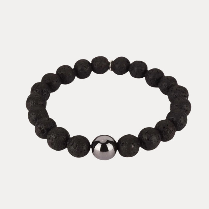 Bracelets for Men | Beaded Bracelet in Lava Stone | Mens Jewelry | BuDhaGirl