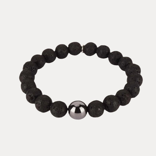 Bracelets for Men | Beaded Bracelet in Lava Stone | Mens Jewelry | BuDhaGirl