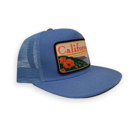 California Trucker Hat Light Blue