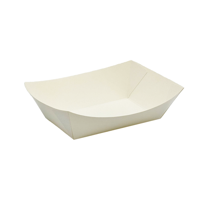 White Cardboard Medium Takeaway Tray