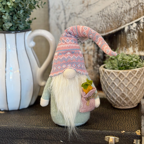 Carrot Basket Bunny Gnome