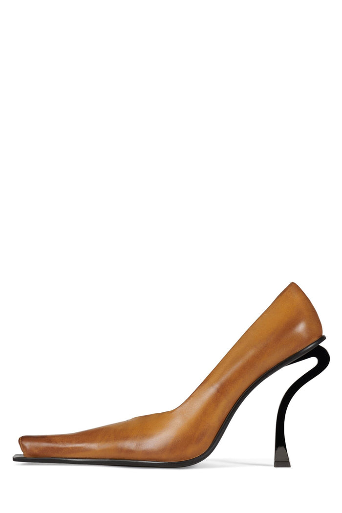 CENTAURI Jeffrey Campbell Pump Tan Ruboff Pewter