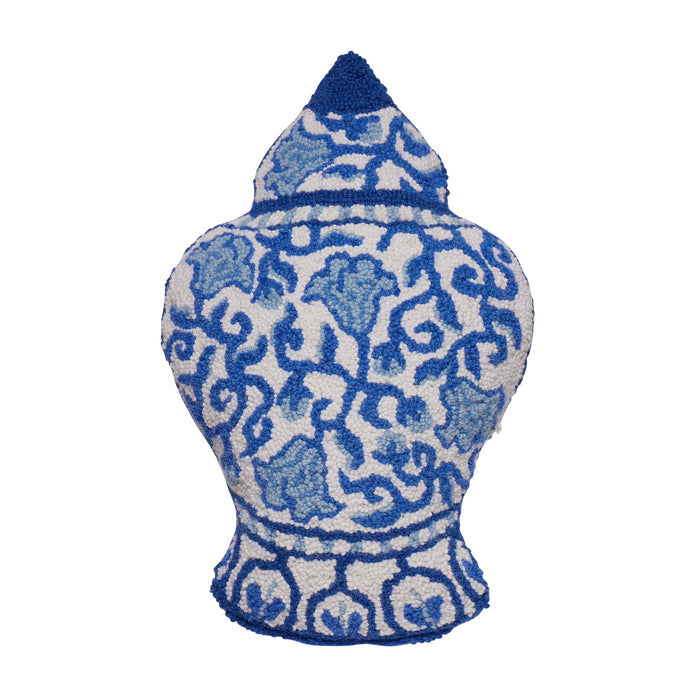 Chinoiserie Ginger Jar Wool Pillow
