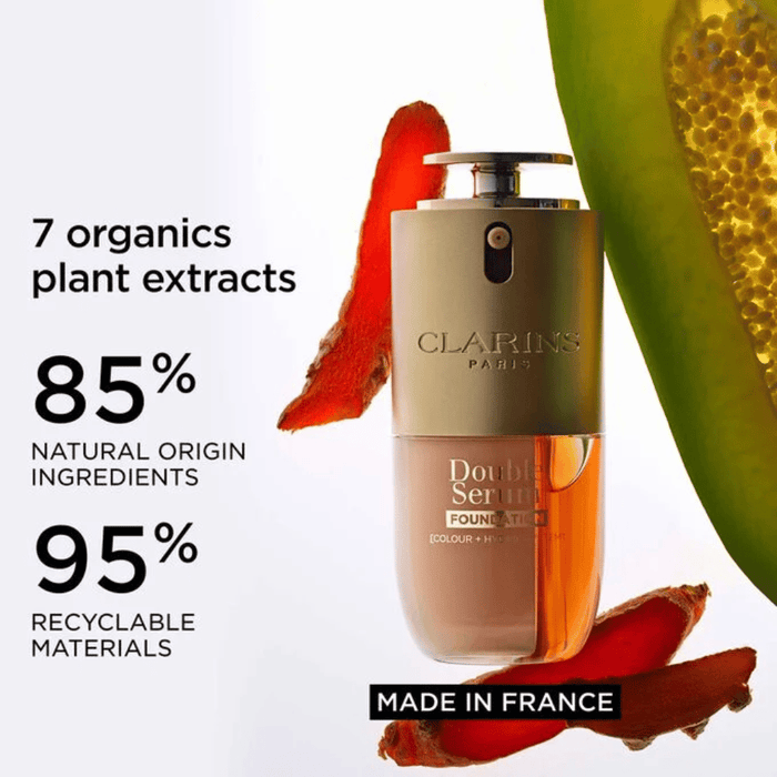 Clarins Double Serum Foundation Hybrid and Glowy M1W