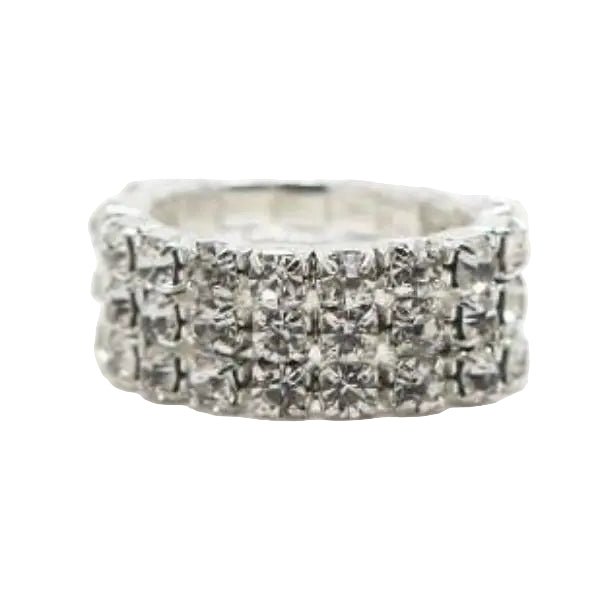 Crystal stretch competition ring for NPC Bikini stage - 3/8 inch width