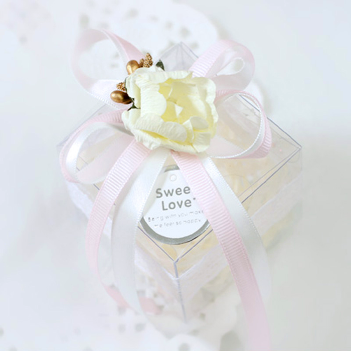 Transparent PVC Cube Box - 50x50mm - TEM IMPORTS™