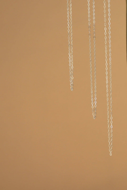CN1502S Silver Necklace-Cable Chain