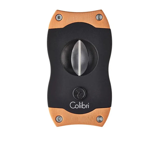 Colibri Black and Rose Gold  V-Cut Cigar Cutter - CU300T6