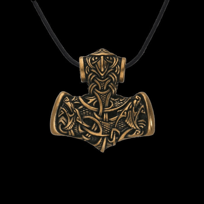vkngjewelry Pendant Mjolnir Bronze Necklace