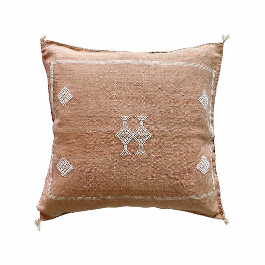 Copper III Moroccan Sabra Cactus Silk Pillow