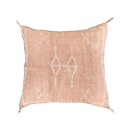 Copper IV Moroccan Sabra Cactus Silk Pillow