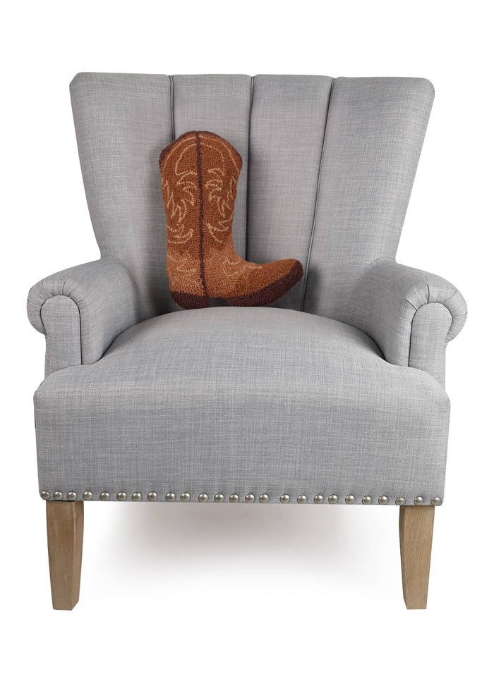 Cowboy Boot Wool Pillow