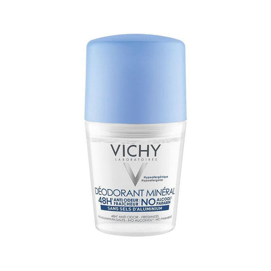 Vichy Deodorant Aluminium Free Mineral Deo Roll On - 50ml - Waha Lifestyle