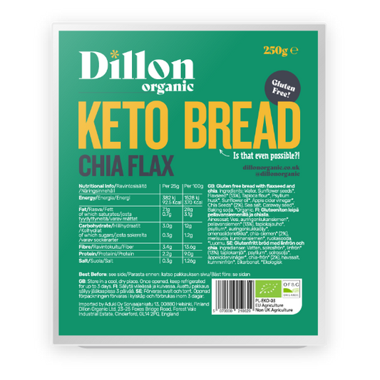 Dillon Organics Chia Flax Keto Bread