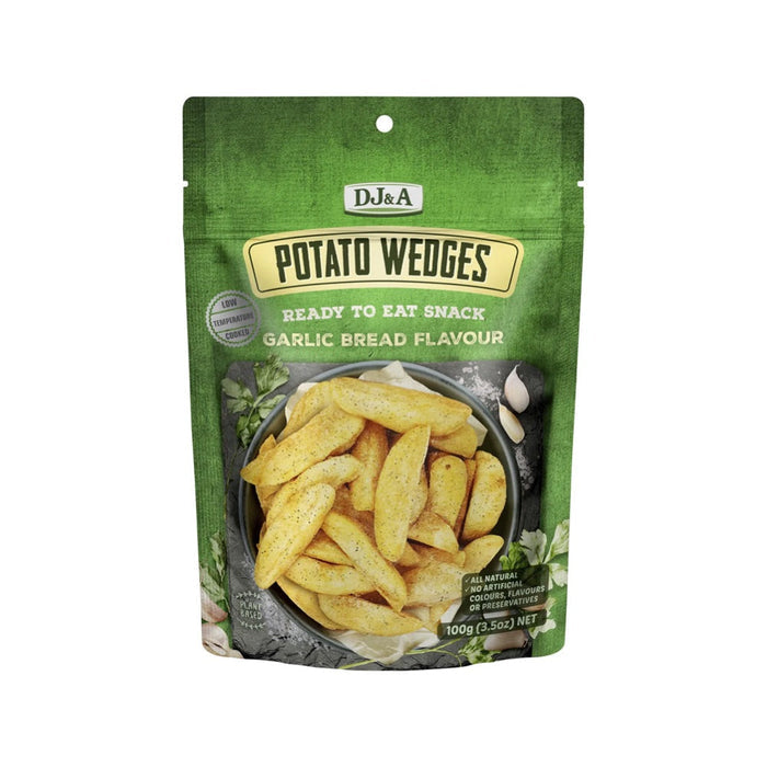 DJ&A Potato Wedges Garlic Bread Flavour - 9x100g
