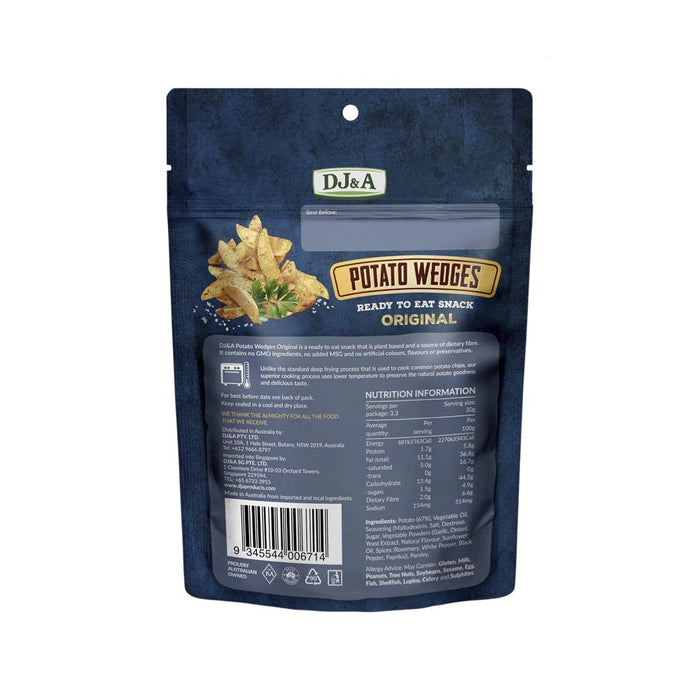DJ&A Potato Wedges Original - 9x100g